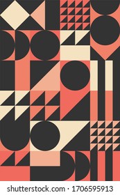 Plantilla de diseño de póster geométrico abstracto| Banner vectorial moderno para su empresa| EPS 10