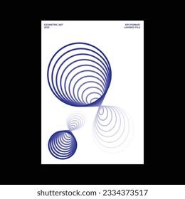Abstract geometric poster design template for web banner, social media post, magazine, book cover, flyer, brochure.