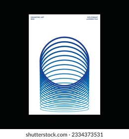 Plantilla de diseño de afiches geométricos abstractos para banner web, publicación en medios sociales, revista, portada de libros, volante, folleto.
