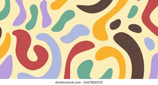Cartazes geométricos abstratos fundo formas modernas mínimas com textura de arte, impressão sem costura de fundo contemporâneo para banners e coberturas, papel estampado moderno retrô para empacotamento, vintage funky.