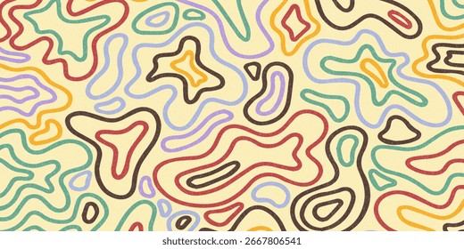 Abstract geometric posters background minimal modern shapes with art texture, Seamless print of contemporary backdrop for banners and covers, retro modern patterned paper for wrapping, vintage funky.