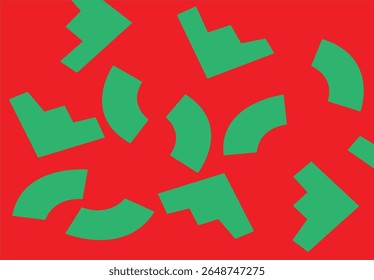 Abstrakte geometrische Plakate Hintergrund. Nahtloser Druck von minimaler moderner Form und Form, zeitgenössische Kulisse für Banner und Cover. Vektortextur.