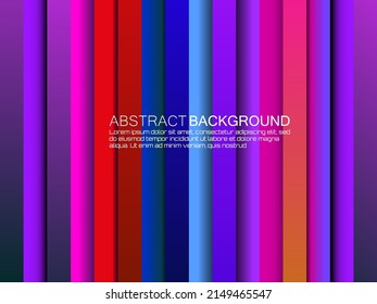 Resumen de la línea vertical superior geométrica, fondo brillante con sombra dinámica. Ilustración del vector