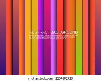 Abstract geometric premium vertical line, bright background with dynamic shadow. Vector illustration