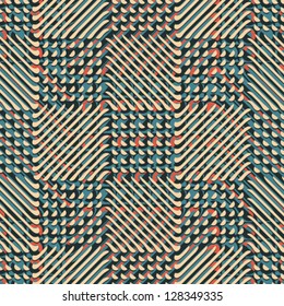 Abstract geometric print background. Seamless pattern. Vector.