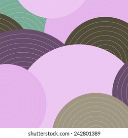 abstract geometric print. banner design. vector