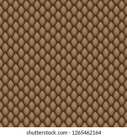 Abstract geometric print in brown tones imitating the skin of a snake. Great for decorating fabrics, textiles, gift wrapping design, any printed materials, including advertising.