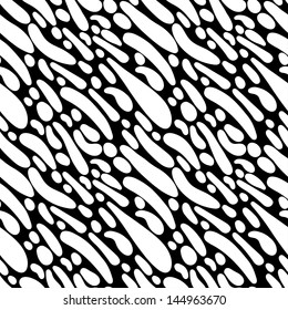 Abstract geometric print monochrome seamless pattern - vector