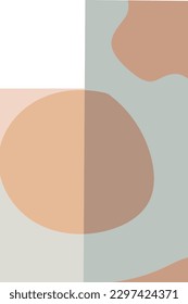 Abstract geometric prints for boho aesthetic interior. Home decor wall prints and Minimalist wall art concept vector