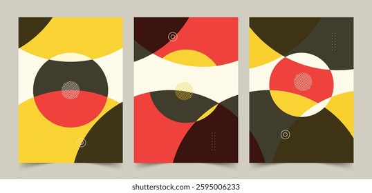 Abstract Geometric Prints, Geometric Shapes Background, Art posters. geometric shapes. Abstract. Set of vector illustration