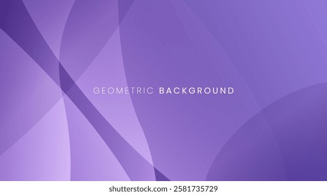 Abstract geometric purple background with dynamic shapes and wavey. Vector background