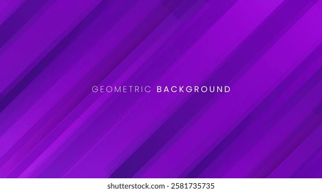 Abstract geometric purple background with minimal shape and luxury background vector