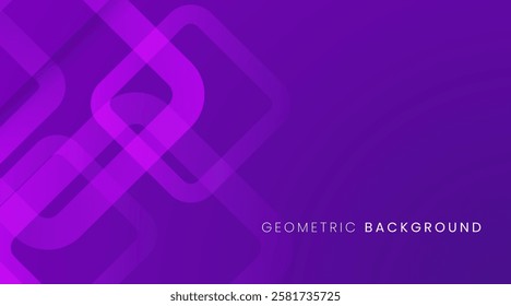 Abstract geometric purple background with triangle shape background vector
