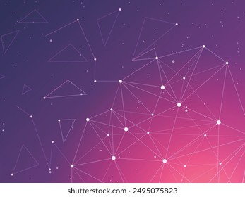 Fondo Abstractas geométrico púrpura y azul