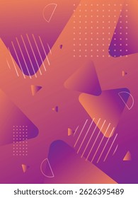 Abstract geometric purple gradient vector background