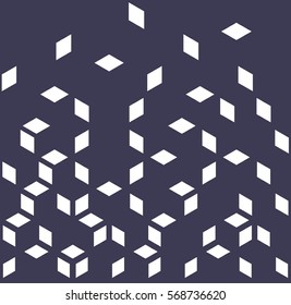 Abstract geometric purple graphic minimal halftone pattern