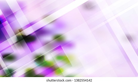 Abstract Geometric Purple Green and White Background