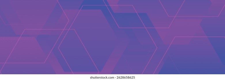 Abstract geometric purple modern stylish smooth dark banner background vector