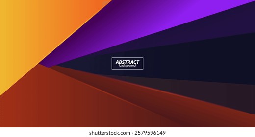 Abstract geometric purple and orange square themed overlapping background for graphic design. Vector Eps10