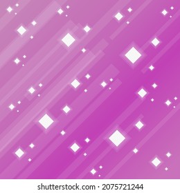 Abstract Geometric Purple Pink Background Lines Square Diamond Stars Vector Design