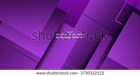 Abstract geometric purple square theme overlapping background for graphic design. Vector eps10