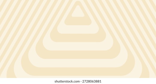 Abstrakte geometrische Pyramidenillusion mit konzentrischen Streifen