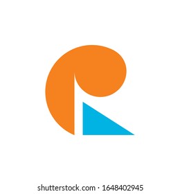 Abstract Geometric R Logo Vector