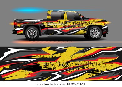Abstract geometric Racing background for vinyl wrap and decal