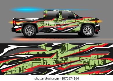 Abstract geometric Racing background for vinyl wrap and decal