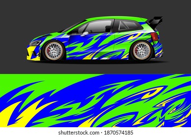 Abstract geometric Racing background for vinyl wrap and decal