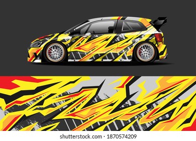 Abstract geometric Racing background for vinyl wrap and decal
