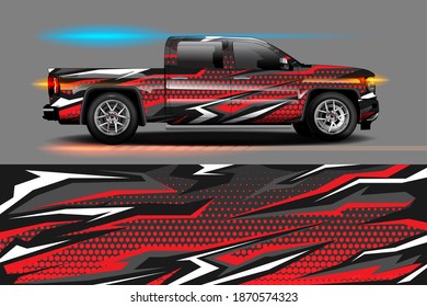 Abstract geometric Racing background for vinyl wrap and decal