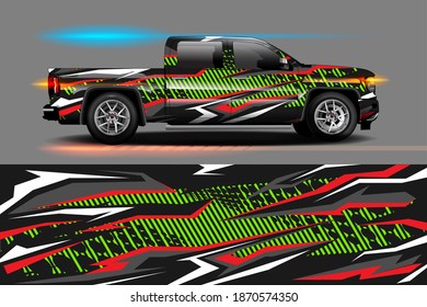 Abstract geometric Racing background for vinyl wrap and decal