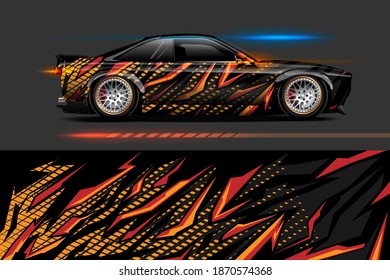 Abstrakter geometrischer Racing-Hintergrund für Vinylfolie und dekal