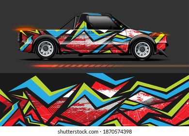 Abstract geometric Racing background for vinyl wrap and decal