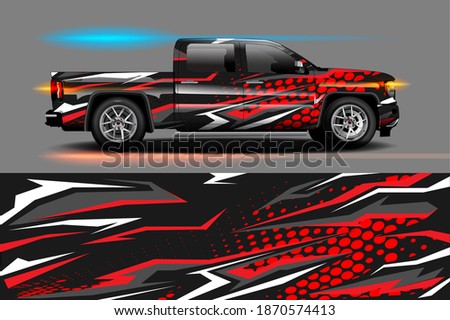 Abstract geometric Racing background for vinyl wrap and decal