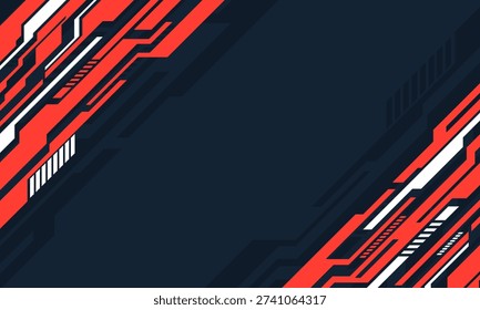 Abstract Geometric Racing Stripes Background with Futuristic Tech Design