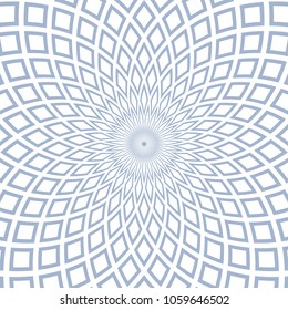 Abstract geometric radial pattern. Vector art.
