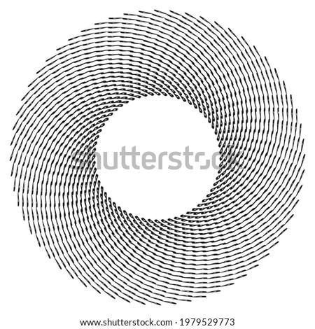 Abstract geometric radial, radiating element. Abstract mandala, motif vector. Non-figurative icon