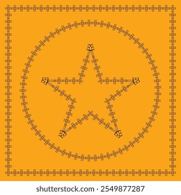 Abstract geometric radiance pattern design.