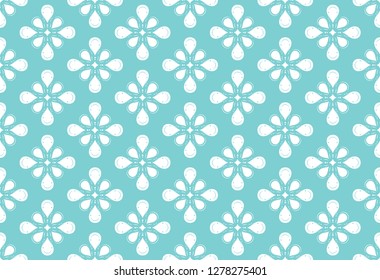 Abstract Geometric Rain Drop Tear Drop Seamless Repeat Pattern Illustration Background