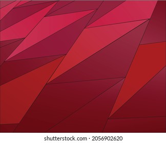 Abstract Geometric Red Background: Vibrant Polygonal Wallpaper. Dynamic Red Polygonal Artwork. Modern Mosaic: Shades of Red. Polygonal Pattern in Bold Hues. Contemporary Geometric Wallpaper.
