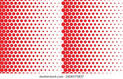 abstract geometric red big to small dot pattern can be used background, banner, poster.