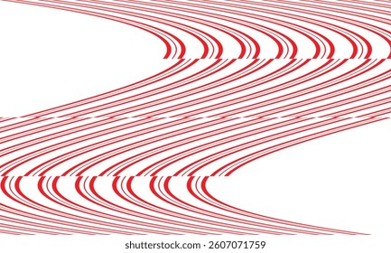 abstract geometric red big small irregular flag line pattern art can be used background, banner, poster.