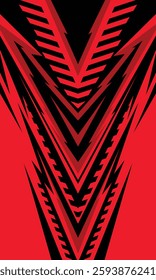 Abstract geometric red and black stripes wallpaper for sublimation jersey