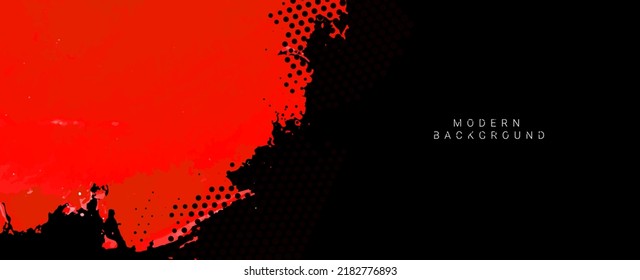 Abstract geometric red brush stroke design background