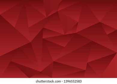 Abstract geometric red color background, vector illustration