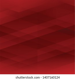 Abstract geometric red color background, vector illustration