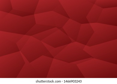 Abstract geometric red color background, vector illustration