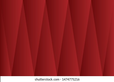 Abstract geometric red color background, vector illustration